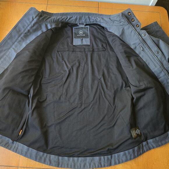 Aether Mojave Men's Canvas Motorcycle Jacket Graphite Gray Size XL - Picture 4 of 11
